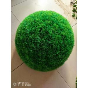 FLEUR ARTIFICIELLE Boule d'herbe verte artificielle 10 50cm, Décoration plastique pour plante, décoration de jardin, décor de - green Song-10cm