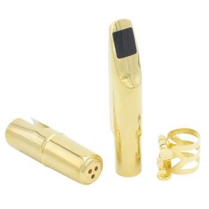 Embouchure Saxophone Alto Professionnelle - Bec Sax Noir - Son Brillant Jazz Classique