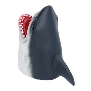 THÉÂTRE - MARIONNETTE Cikonielf Marionnette à main de requin Requin Marionnette Réaliste En Caoutchouc Souple Raconter Des Histoires Jeu De Rôle Tête