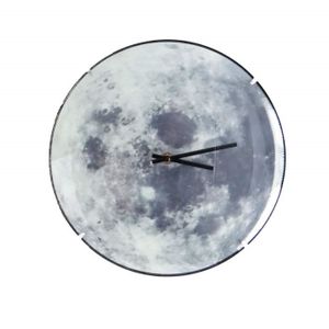 Horloge Murale Lune Phosphorescente Radiocommand/ée 30 cm ETL