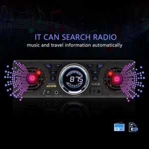 AUTORADIO Autoradio AV252 Boomboost 12V Voiture Carte SD Radio stéréo Haut-parleurs intégrés Bluetooth