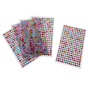 STICKERS - STRASS XiaoLD-5 Pièces Autocollants Cristal Strass en Rel