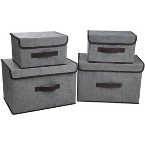 Boîtes De Rangement En Tissu Panier Organisateur Pliable 31X31X31 Cm Pack  De 2 Unités - Gris[u4920] - Cdiscount Maison