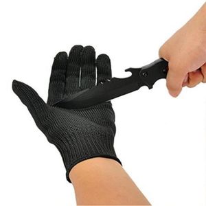 GANT DE CHANTIER Gants de travail en fibres d'acier inoxydable - MARGUERAS - résistant à la coupure - noir