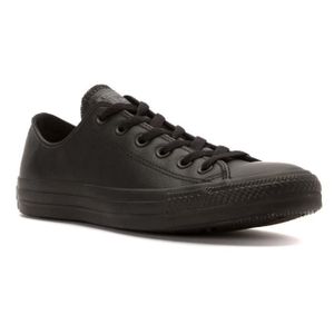 converses cuir noir femme