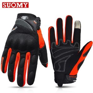 GANTS - SOUS-GANTS gants de Moto pour hommes et femmes,en maille,respirant,pour écran tactile,pour Motocross,cyclisme,pour - Orange[A998]