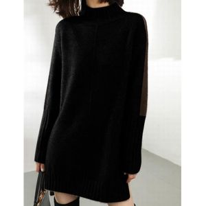 PULL Pull femme automne et hiver tricoté long pull en l