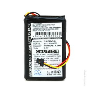 Batterie Compatible TomTom 340S Live GPS – 1200mAh, 3,7V Li-ion – Remplacement Pour 1ICP6//34/50, AHA11111009 - 11