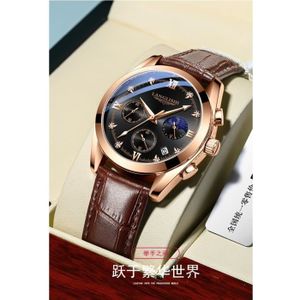 MONTRE RMEGA Cadeau Montre Homme - Quartz - Etanche - Montre Imperméable - Marron - Montre pour Homme