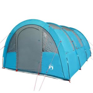 TENTE DE CAMPING KIT Tente de camping tunnel 4 personnes bleu imper