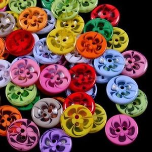 Lots 150pcs 10 mm Acrylique Boutons 2 Trous Scrapbooking Coudre des vêtements buutons H