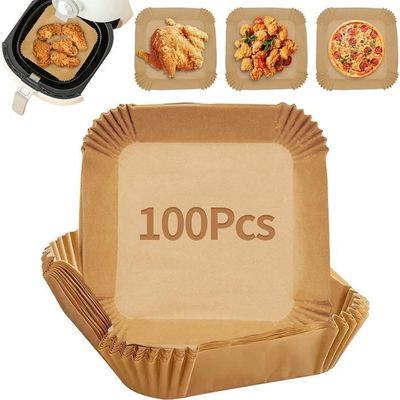 200 Pièces 16cm Papier Cuisson Air Fryer,Rond Paper Sulfurisé pour Friteuse a Air 1,8-3,8 L, Airfryer Parchemin Accessoires Compatible avec Cosori Cecotec Friteuse Sans Huile