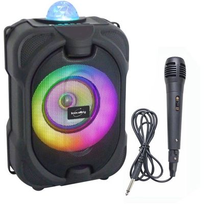 PUISSANT BAFFLE ENCEINTE KBQ-606 PORTABLE BLUETOOTH FM USB CARTE MEMOIRE 10W LED
