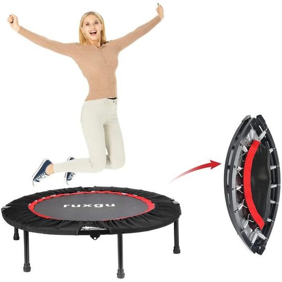 Trampoline de double pliable 153x128cm avec poignée réglable trampoline