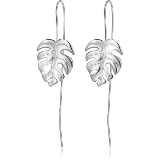 Boucles D'oreilles Tombantes Argent 925 – Motif Spirale, Fait Main, Indonésie