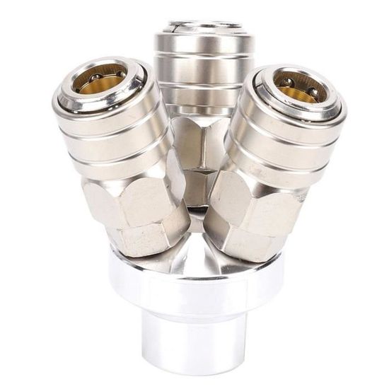 Vanne à Bille Pneumatique En Acier Inoxydable 304 - Type 3 Voies à Passage En L (L-Port) - Diamètre De Raccord 1 Pouce - Raccordement Par Pince Tri-clamp