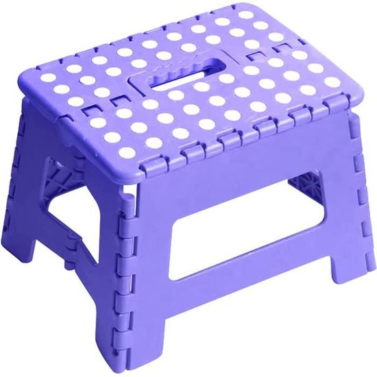 Marchepied Pliable FESAS - Support 136kg - Bois - Pour Cuisine, Salle De Bain, Chambre - Sécurisé Enfants/Adultes
