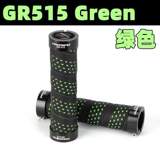GR515 vert - Poignées en mousse éponge EVA pour guidon de vélo, vtt, ville, Scooter, antidérapantes, Double v