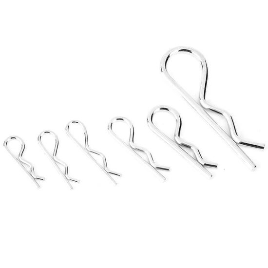 50 Broches De Clip RC – Goupilles En Inox Pour Coque 1/10 1/12 1/16 – Accessoire Voiture Télécommandée