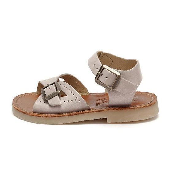 Black N Beige Summer Baby Sandal With Strap