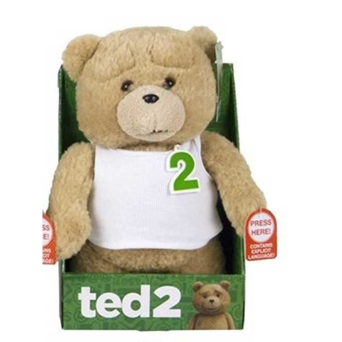 Peluche parlante Ted 2 (Anglais) - 28 cm