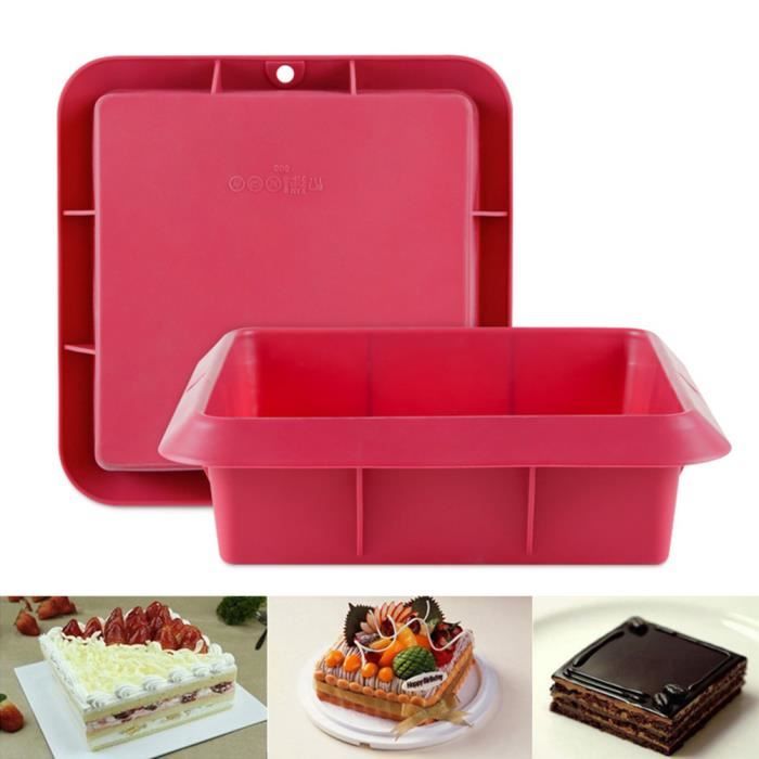 Moule à gateau silicone carré moule à pâtisserie ustensiles de cuisine