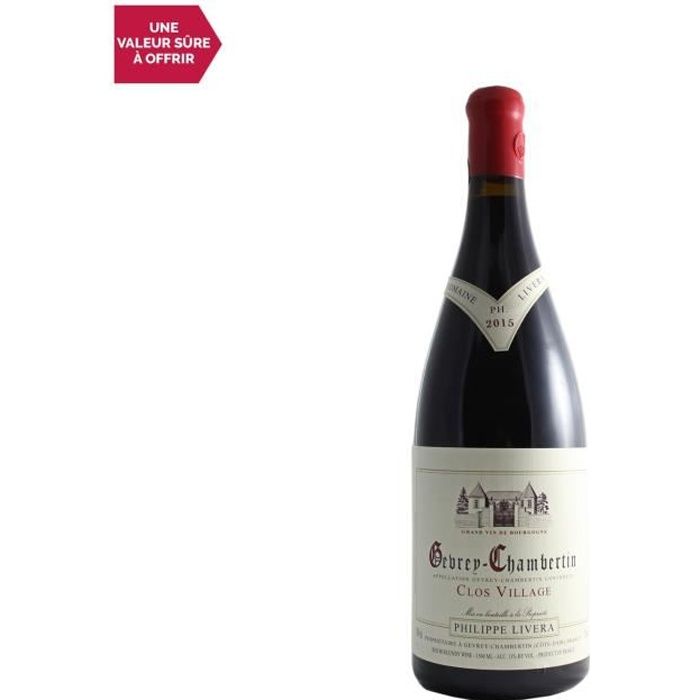 Gevrey-Chambertin Village Clos Village MAGNUM Rouge 2015 - 150cl - Domaine Philippe Livera - Vin AOC Rouge de Bourgogne