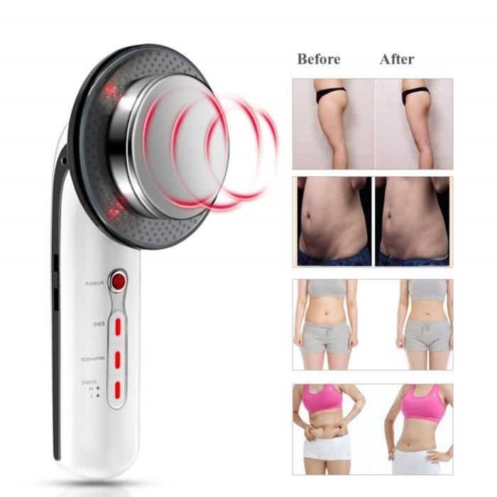 3 En 1 Machine Mineur Ultrasons EMS Appareil de Massage Pour Visage et Corps Masseur Anti-Cellulite Amincissant de Corps Massager de