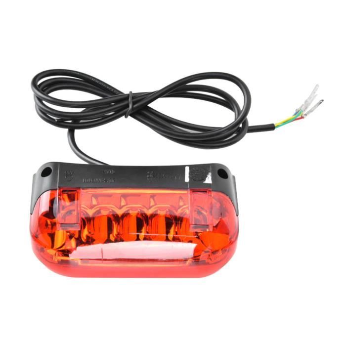 Atyhao feu arrière LED Feu arrière de moto feu stop 2 en 1 feu d'arrêt intelligent pour scooter de vélo électrique (48V)