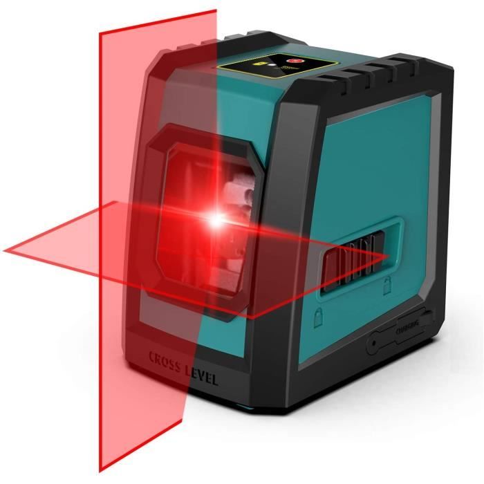 Niveau Laser AutonivelantLaser Croix 13M ± 0,3 mm-m6 Magnétique Rotative à 360 ° Ligne laser Rouge Horizontal et Verticale IP54 ét