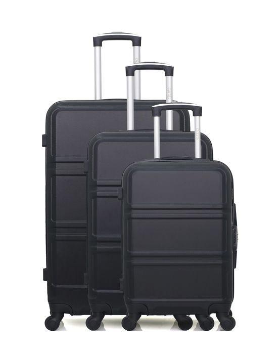 Set de 3 valises UTAH noir