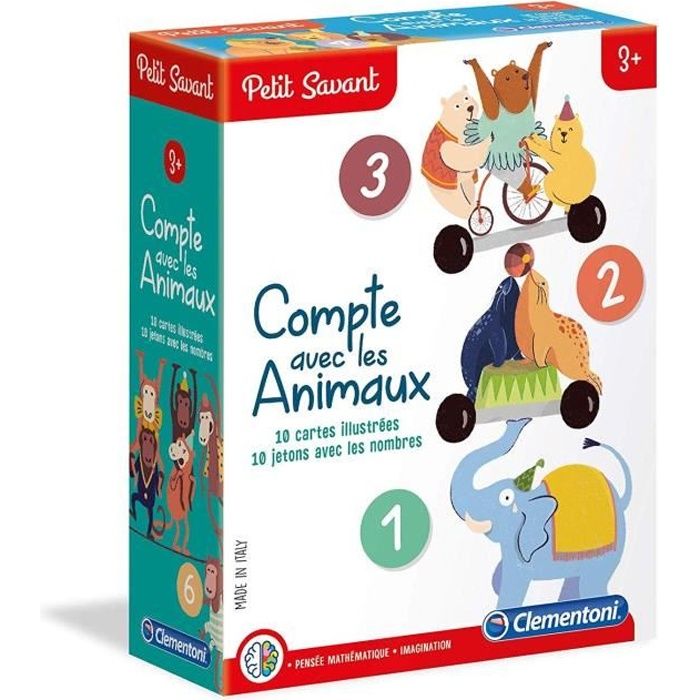 CLEMENTONI Petit Savant - Compte avec les animaux - 3 ans et +