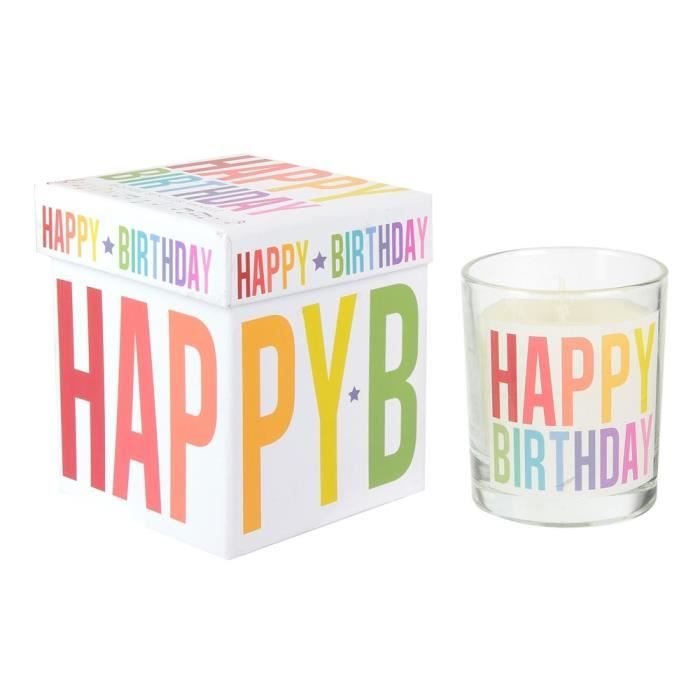 THE CANDLE FACTORY Bougie anniversaire musicale - Multicolore