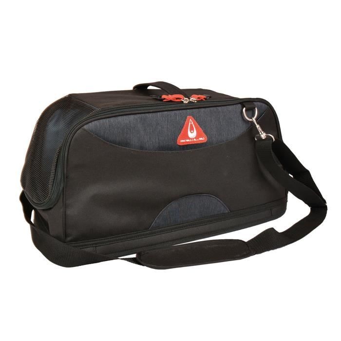 DUVO Sac de transport Promenade London Travel Bag Roady - 47x22x22 cm - Noir - Pour chat et chien de petite taille