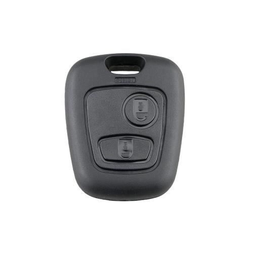 COQUE DE TELECOMMANDE PLIP BOUTON CLE BOITIER CLEF COMPATIBLE PEUGEOT 206 206 SW SANS LAME