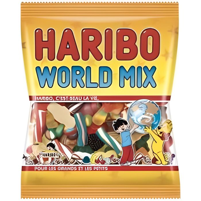 Bonbon Haribo World Mix sachet de 120g
