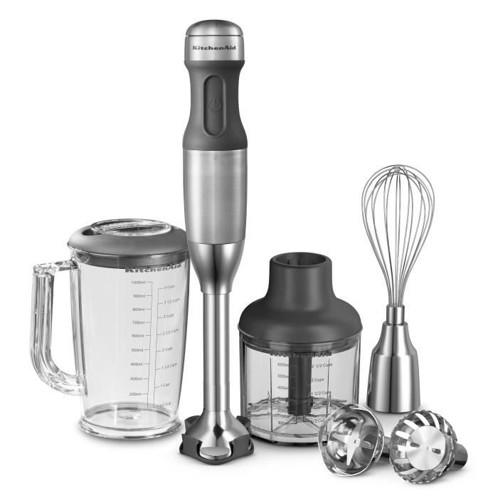 KITCHENAID 5KHB2571ESX Mixeur plongeant avec hachoir - Inox