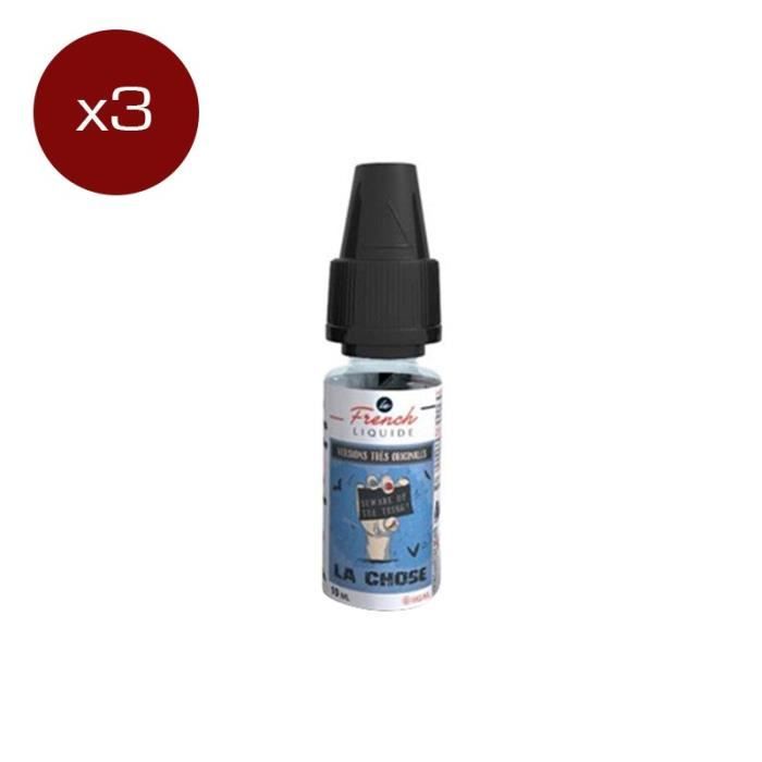 Lot de 3 E-liquides La Chose 10ml - Nicotine 6mg - Le French Liquide