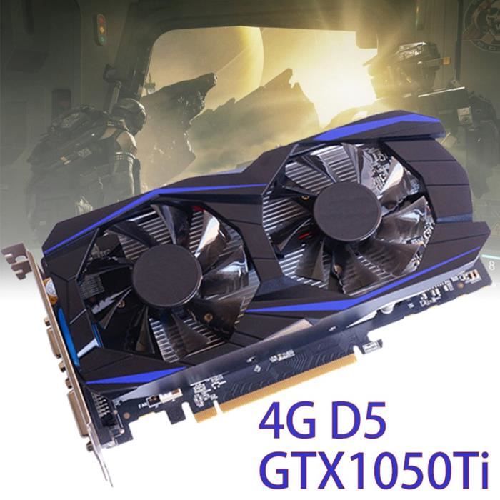 TX750TI 4GD DR5 carte graphique reconditionneé 128 bits avec ventilateur de refroidissement Port HDMI & VGA & DVI GPU PCI-Express