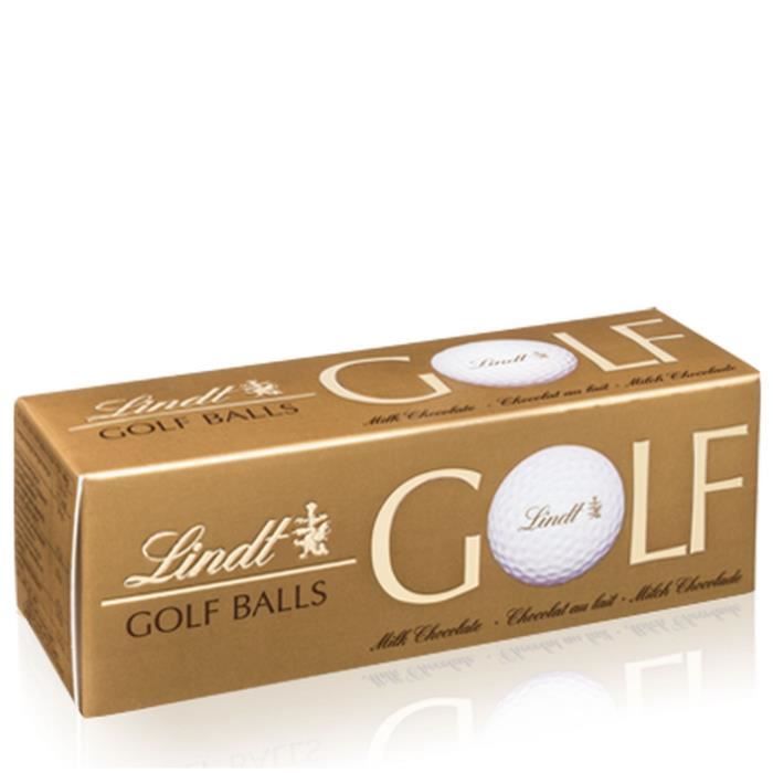 Confiserie de Chocolat Lindt 3 Balles De Golf Lait Noisettes - Etuis 110G