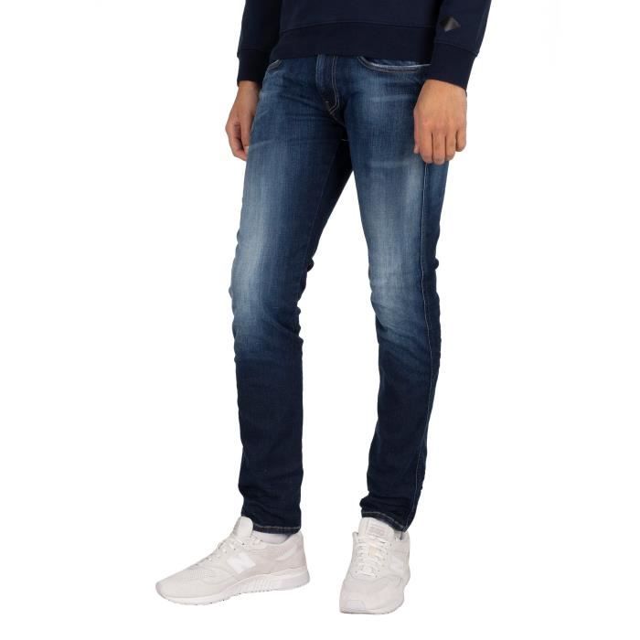Replay Pour des hommes Jean Anbass Hyperflex Bio, Bleu