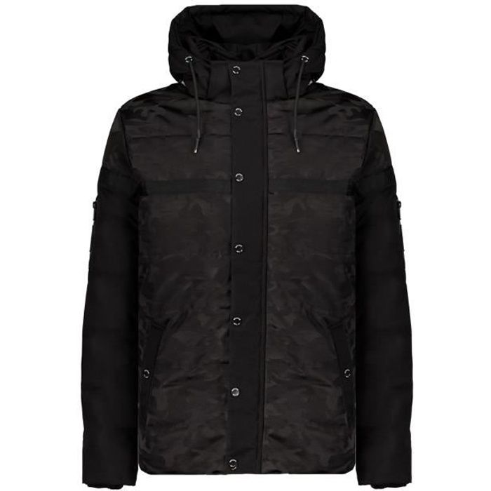 DEELUXE Doudoune camouflage DJOBSON Black