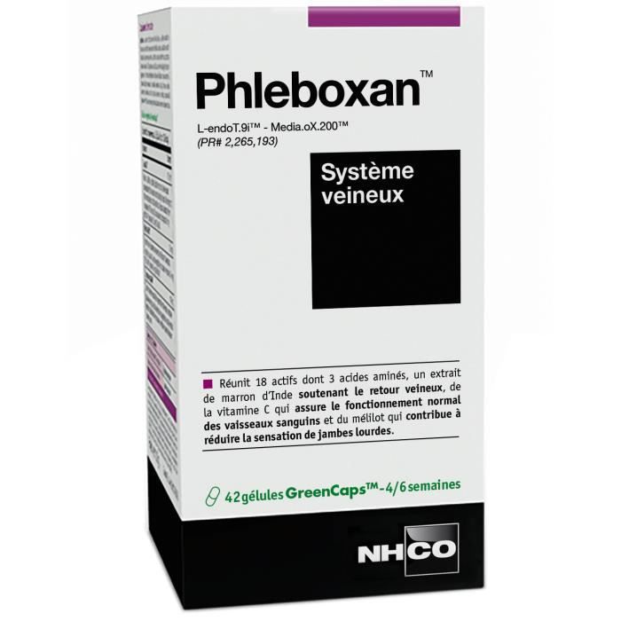 NHCO NUTRITION PHLEBOXAN - Jambes lourdes - 42 gélules