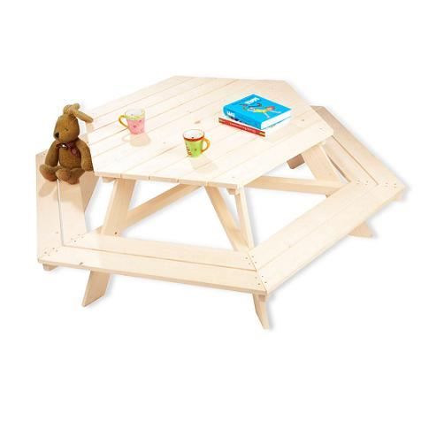 Table picnic Nicki hexagonale pour 6 enfants