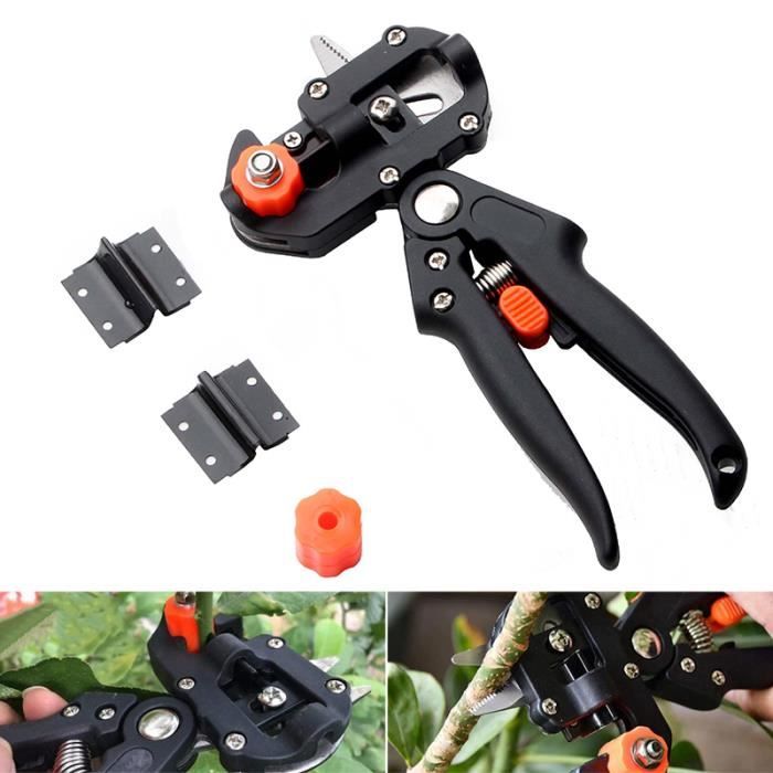 Ciseaux de Greffage Professionnels, Outil Sécateur de Jardinage, pour Couper Branches d'Arbres Fruitiers, Greffage de brindille