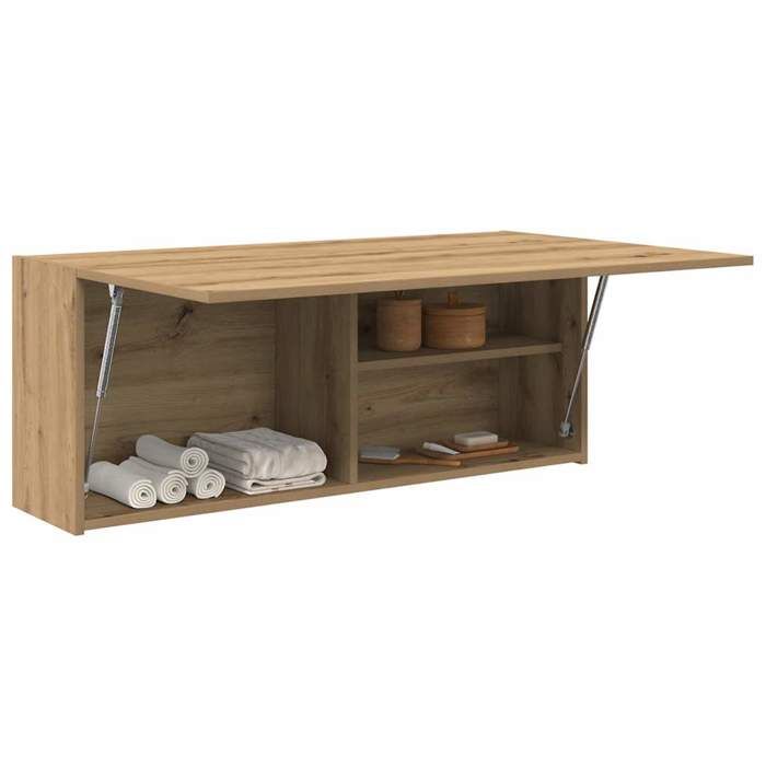 vidaXL Armoire murale de bain chêne artisanal bois dingénierie 860111