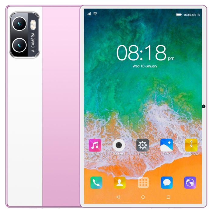 Tablette Android Tablette Tactile 2 en 1 - 10.1" HD - 8Go RAM+256Go ROM ...