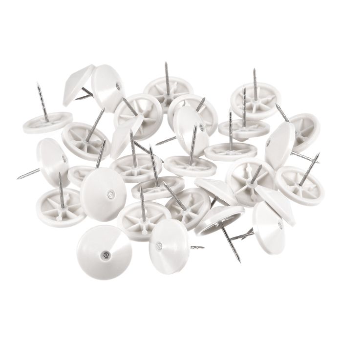 Clous à Tête Plastique UPVC – 25 X 50 Mm, PolyTop A4 Inox – Lot De 25, SH