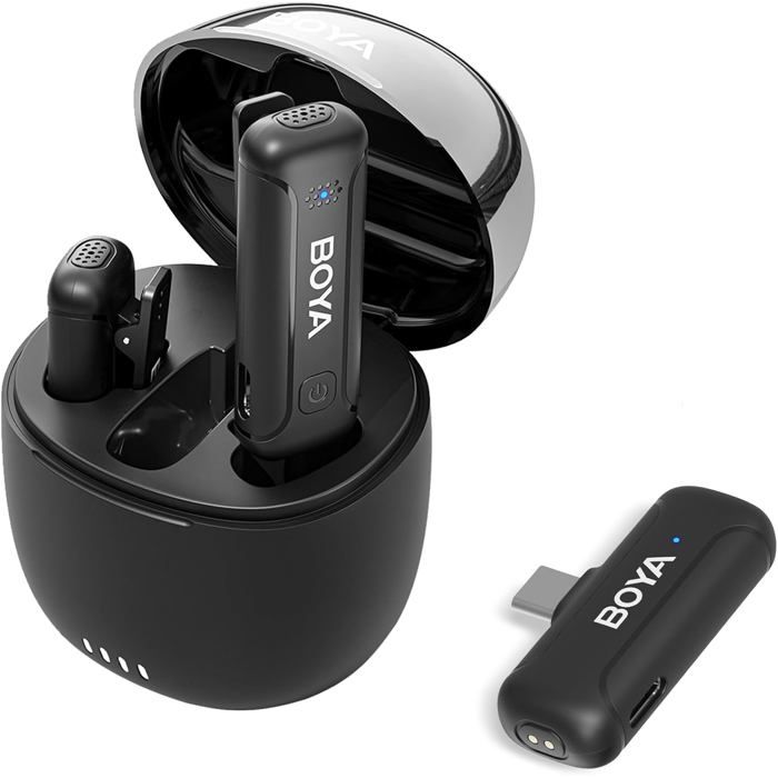 BOYA Micro Cravate sans Fil pour Anoid, Microphone USB-C Antibruit avec ...