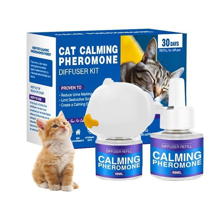 Comparer les prix de Kit diffuseur de phéromones 3 en 1 pour chatdiffuseur de phéromones calmantes pour chatpour une détente durab DIFFUSEUR BIEN-ETRE